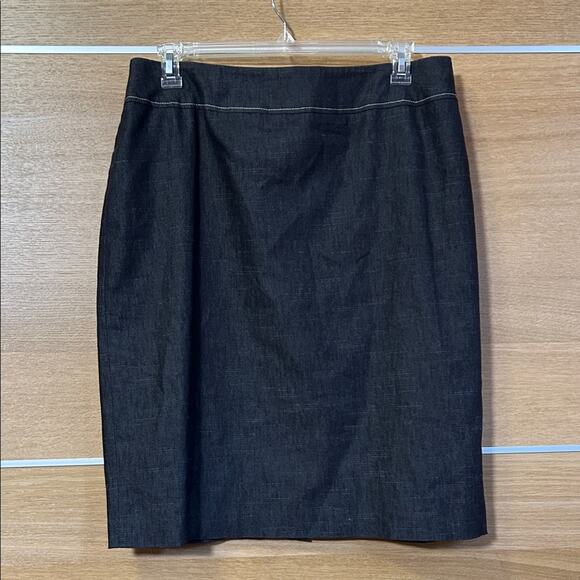 Kasper Black lined denim jacket & skirt set - women’s Sz 16W - Picture 4 of 6